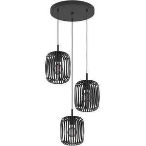 Eglo Hanglamp E27 | Romazzina 3 | Rond Zwart