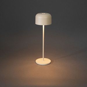 Konstsmide oplaadbare tafellamp | Lille | 2200-2700K | IP54 | 3.5W | Zandkleur