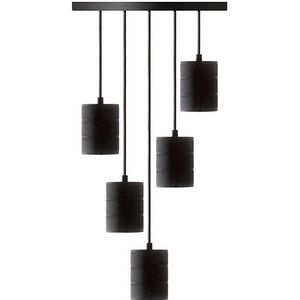 Retro E40 pendels voor Giant lamp (Zwart, 5x2 meter, Calex)