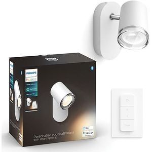 Philips Hue Adore Opbouwspot Badkamer - White Ambiance - GU10 - Wit - 5,5W - Bluetooth - incl. Dimmer Switch