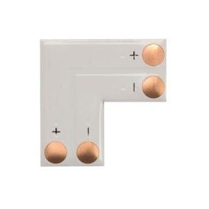 Hoekstuk (L-vorm) voor 1 kleur ledstrip (voor 8 mm)