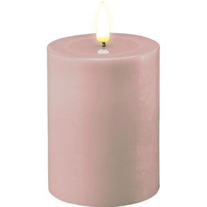 Led kaars 7,5 x 10 cm | Rosé | 3D vlam | Deluxe HomeArt