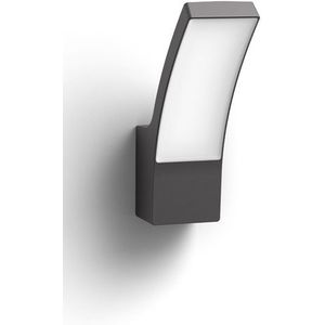 Philips myGarden wandlamp | Splay | 2700K | Ultra Efficient | IP44 | 3.8W | Antraciet