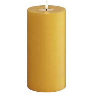 Led kaars 10 x 20 cm | Curry | 3D vlam | Deluxe HomeArt