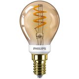 Philips LED lamp E14 | Kogel P45 | Vintage | Goud | 2000K | Dimbaar | 3.5W (15W)