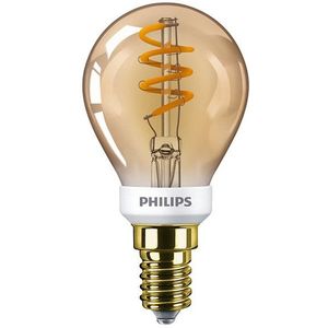 Philips LED lamp E14 | Kogel P45 | Vintage | Goud | 2000K | Dimbaar | 3.5W (15W)
