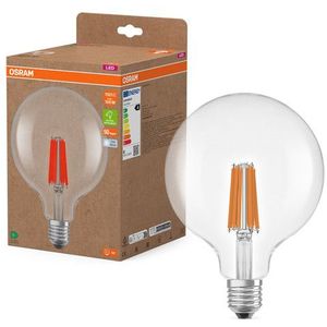 Osram LED lamp E27 | Globe G125 | Helder | Filament | 4000K | 7.2W (100W)