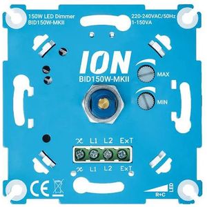 Led dimmer inbouw 0.3W-150W | Fase afsnijding (RC) | iON Industries