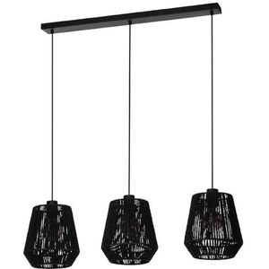 Eglo Hanglamp E27 | Persley  3 | Zwart