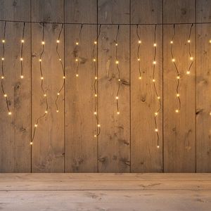 IJspegelverlichting 3,6 meter | Extra warm wit | Zwarte kabel | 180 lampjes