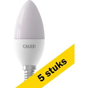 5x Calex LED lamp E14 | Kaars B35 | Mat | 2700K | 2.8W (25W)