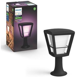 Philips Hue Outdoor Econic sokkellamp 32.2 cm zwart | White en Color Ambiance