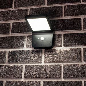 Led Solar wandlamp met sensor | Kimberley | 2700, 5000K (Zwart, IP44)