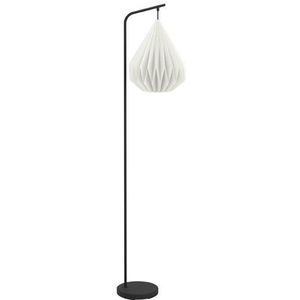 EGLO Minting Vloerlamp - E27 - 158,5 cm - Papier - Zwart/Wit