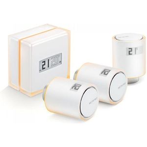 Netatmo Pack | Slimme thermostaat met 3 slimme radiatorkranen