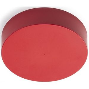 Plafondkap middel rood Ø12 x 3 cm