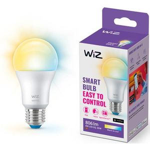 WiZ Lamp - Slimme LED Verlichting - Warm- tot Koelwit Licht - E27 - 60W - Mat - Wi-Fi