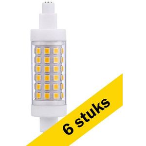 6x 123led R7S LED lamp | Buis T20 | Helder | 3000K | Dimbaar | 5W (40W)