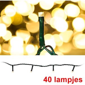 Kerstverlichting 6 meter | warm wit | 40 lampjes