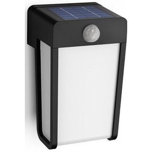 Philips myGarden Solar wandlamp met sensor | Shroud | 2700K | Mat | IP44 | Zwart