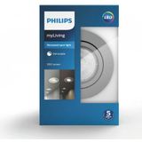 Philips Casement Inbouwspot | 2700K | Ø 9cm | Grijs | Dimbaar | 4.5W