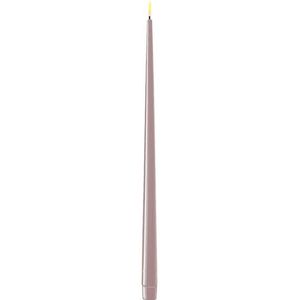 Deluxe Homeart Led Shiny Dinnercandle 2 stuks 38 cm Rose