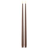 Deluxe Homeart - Led Kaars Mokka 2.2 x 38.0 cm (2 Shiny Dinner Candles)