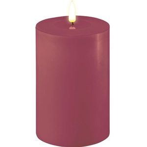 Led kaars 10 x 15  cm | Magenta | 3D vlam | Deluxe HomeArt