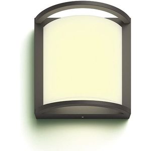 Philips MyGarden wandlamp | Samondra | 2700K | IP44 | 12W | Antraciet