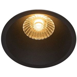 Nordlux Inbouwspot | Albric | Rond | 2700K | Zwart | Ø 83mm | IP44 | Dimbaar | 8W