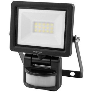 Ansmann LED Breedstraler met sensor 10W | 5000K | IP65 | 1050 lumen | Zwart