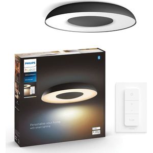 Philips Hue Still Plafondlamp | Zwart | White Ambiance | incl. dimmer switch