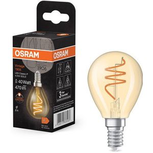 Osram LED lamp E14 | Kogel P45 | Goud | Filament | 2200K | 4.9W (40W)