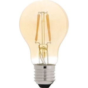 Bailey LED lamp E27 | Peer A60 | Sensorlamp dag/nacht | Filament | Goud | 2200K | 4W