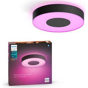 Philips Hue Xamento badkamerplafondlamp - wit en gekleurd licht - zwart - 38cm