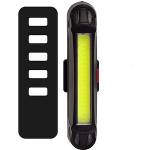 Led fietslamp COB | USB oplaadbaar | rood of wit licht