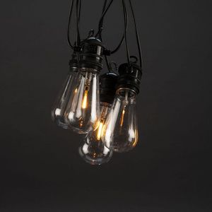 Lichtsnoer 14.5 meter | Edison | 10 bollen | Extra warm wit | Helder | IP44 | Konstsmide