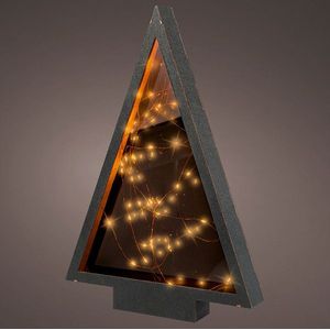Tafeldecoratie kerstboom op batterijen | 32.5 x 47 cm | 60 lampjes | Lumineo