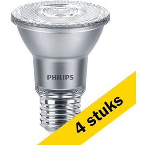 4x Philips LED lamp E27 | PAR20 Reflector | 2700K | Dimbaar | 6W (50W)