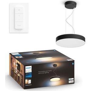 Philips Hue Enrave Hanglamp | Zwart | White Ambiance | incl. dimmer switch