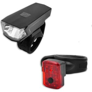 Fietsverlichting | USB oplaadbaar | high power | wit en rood licht