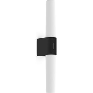 Nordlux LED badkamerlamp | 42.5 cm | Helva Double | 3000K | 900 lumen | IP44 | 9W | Zwart