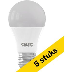 5x Calex LED lamp E27 | Peer A60 | Mat | 2700K | Dimbaar | 11W (75W)