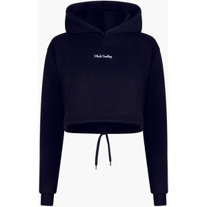 Daily Crop Hoodie I Black/White