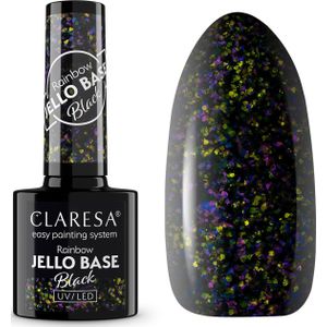 Claresa - Rainbow Jello Base Coat - Zwart - 5ml - Semi-transparante Basecoat