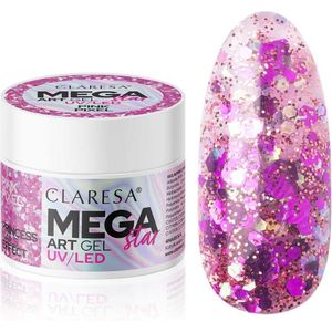 Claresa - Mega Star Art Gel - Roze - 10 gram - UV/LED Nagelversiering