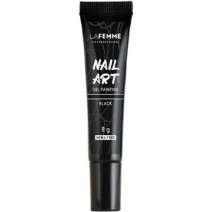 La Femme Nail Art Gel Painting 01 Zwart – 8 g
