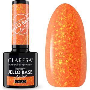 Claresa - Rainbow Jello Base Coat - Amber - 5ml - Semi-transparante Nagellak