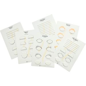 Oefenbladen voor wimperextensions