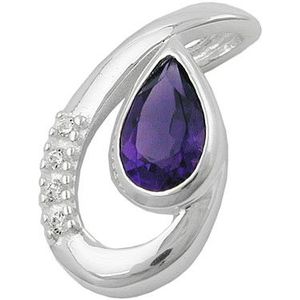 SIGO Anhänger Amethyst/Zirkonia, Silber 925